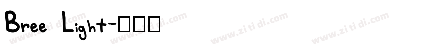 Bree Light字体转换